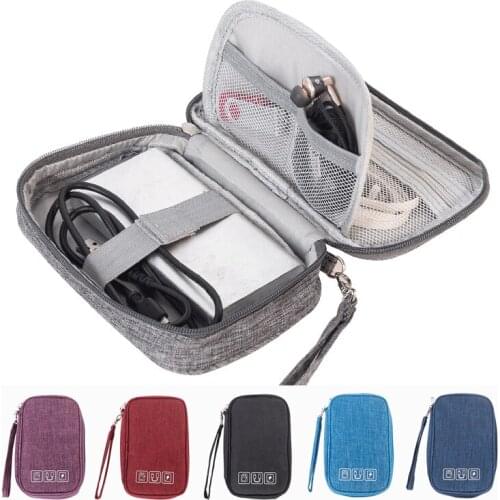 2021 Portable Powerbank Bag USB Charger Gadgets Cables Wires Organizer Pouch Travel Xiaomi Accessories Protection Storage Case