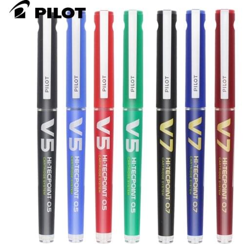 Pilot V5 Upgraded Version BXC-V5/V7 Replaceable Ink Sac Neutral Pen Straight Liquid Gel Pen 0.5/0.7mm Large Capacity
