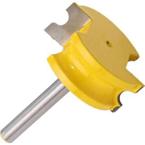 Citop 2Pcs/Set 1/4 mm or 1/2 mm Shank Arc T-shaped Tenon Knives Cutter Tongue & Groove Joint Router Bit Wood Cutting Tool