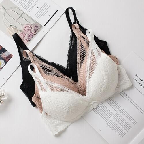 Birdsky, 1PC Women silk bra brassiere breast lace top, push up wire rimless, 100% mulberry pure silk, 3 solid colors. OR-77