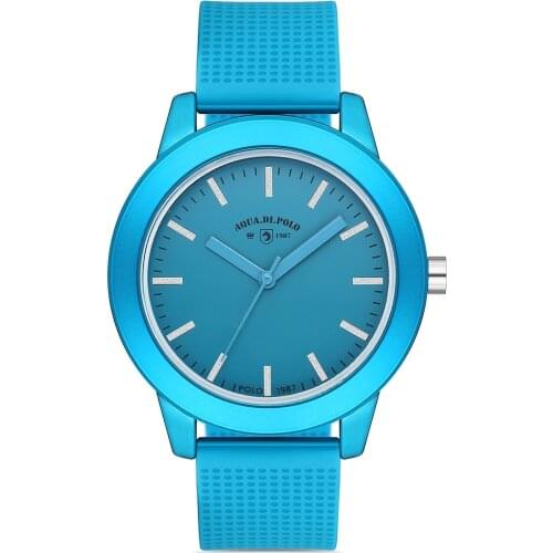 2020 top Brand Luxury Fashion Unisex Blue Plastic/Silicone Quartz Wristwatches Clock APSR1-A9632-USMMM Aqua di Polo 1987