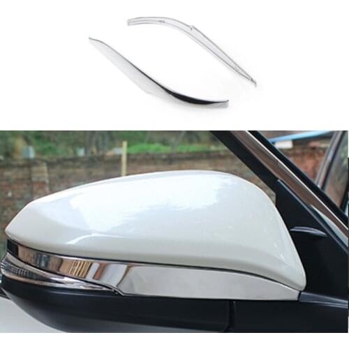 Car Side Mirrors Rearview Mirror Decoration Trim Cover For Toyota Highlander 2014 2015 2016 2017 2018 2019 Chrome ABS 2pcs