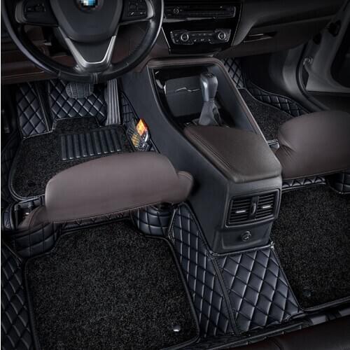 Car floor mats For audi a5 sportback a4 b6 b7 b8 avant a3 sportback q7 q5 q2 a3 8v 8p a6 c5 c6 c7 a1 a7 rugs carpet accessories