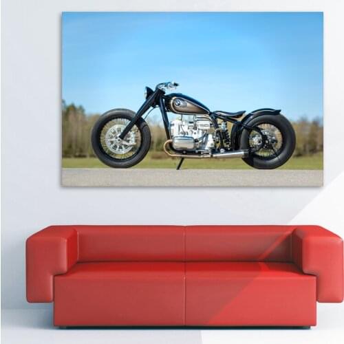 B M W Motorcycle Motorrad R5 Homage Side View Wallpaper Modern Wall Art Posters and Prints Canvas Painting for Home Decor