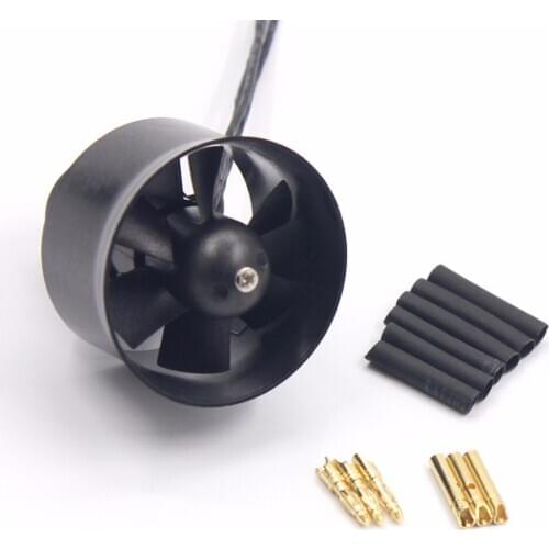 QX-MOTOR 30mm 6 Paddle EDF QF1611 Brushless Motor with ESC Motor Suit for RC Fixed Wing