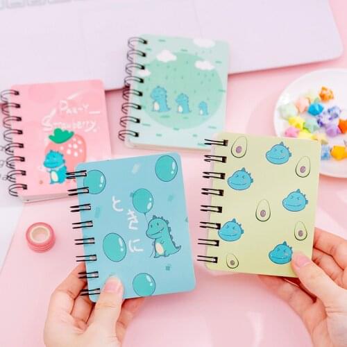 A7 Memo Books Mini Cartoon Spiral Wirebound Notebook ,Pocket Journal for Kids,Perfect for Journalling,Diary,Note Taking