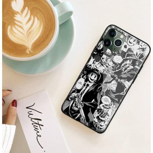 Sniper Mask High-Rise Invasion anime Soft Silicone Glass Phone Case for IPhone SE 6s 7 8 Plus X Xr Xs 11 12 Mini Pro Max Samsung