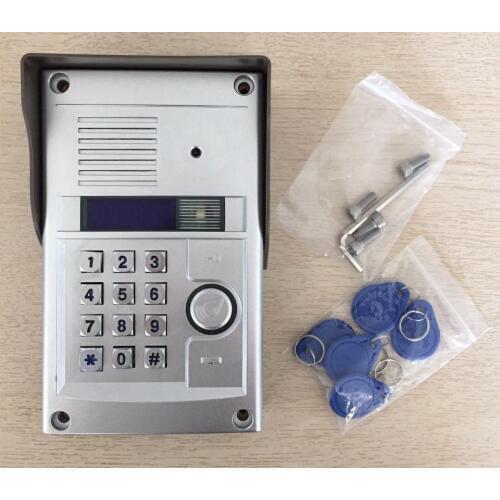 ZHUDELE Digital non-visual building intercom system audio door phone outdoor station,Password or ID card unlocking function