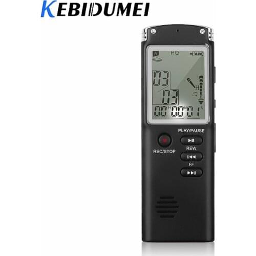 Kebidumei Voice Recorder USB Professional 96 Hours Dictaphone Digital Audio Voice Recorder With WAV MP3 Player 6 Hours