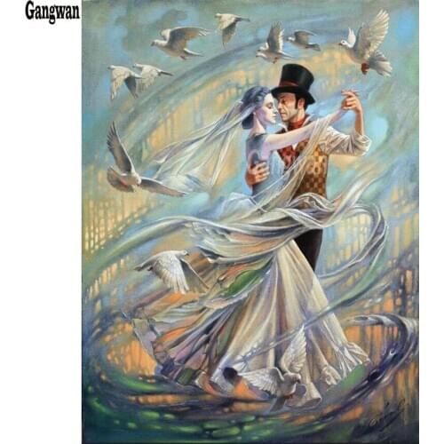 DIY 5D diamond painting Romantic couple diamond embroidery round diamond mosaic full square cross stitch mosaic kit rhinestone