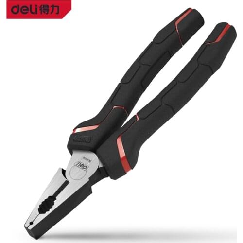 Deli0004 Electrician Pliers Wire Cable Cutter Plumbing Wire Cutter Pliers Industrial Grade Electric Wire Stripping Crimping Vise