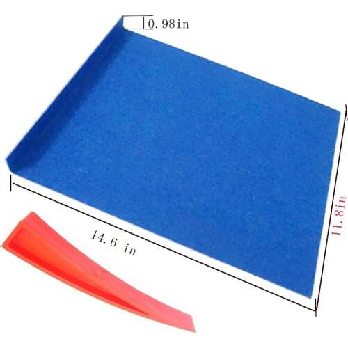 Paintless Dent Repair Tools Black Window Guard Protect with Felt PDR Paintless Dent Removal Window Curve Wedge for Car Repair