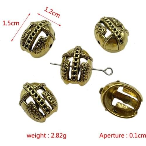 JunKang alloy accessories perforated mask spacer DIY jewelry crafts amulet making connector supplies