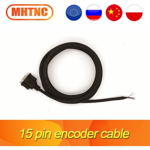 15 pin encoder cable 3meter/pcs 5meters/pcs 8meters/pcs for Nema23 nema34 close loop servo motor