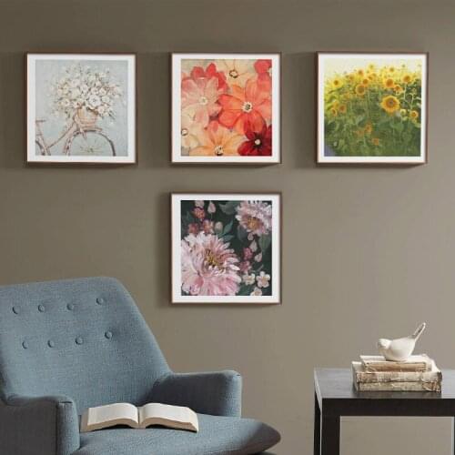 Beautiful Flower Sunflower Rose Flower Canvas Painting Wall Art Nordic Posters and Prints Wall Pictures for Living Room Decor