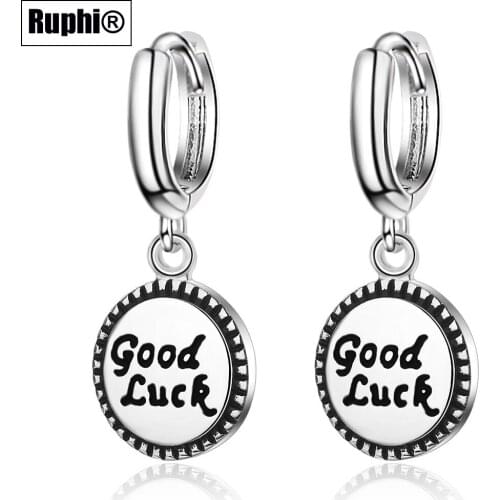 Fashion Circle Good Luck Piercing Clip Earrings Jewelry For Women ins ornament jewelry accessories