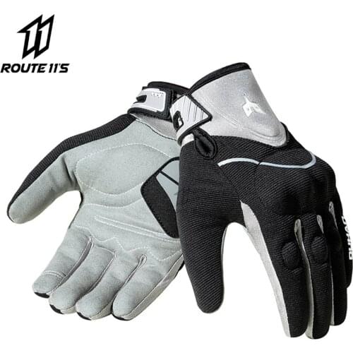 DUHAN Motorcycle Gloves Riding Locomotive Equipment Shock Absorption Protection Non-slip Breathable Full Finger Summer Gloves