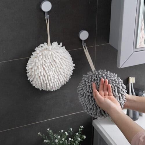 1 Pcs Soft Quick-drying Hand Towel Bathroom Towel with Loop Washable/Dryable Hanging Kitchen Towel