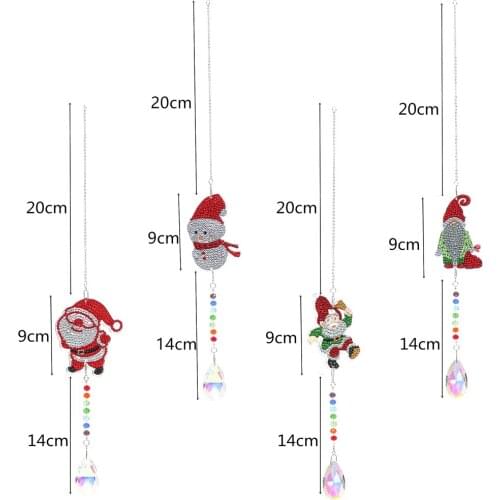 5D DIY Diamond Painting Dream Catcher Wind Chimes Kit For Door Home Wall Decoration Special Shaped Drill Diamond Embroidery Kit