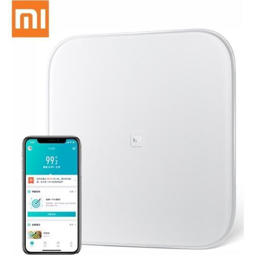 Original Xiaomi Smart Scale Mi Weight Health Weighing Scale Digital Mi Scales Support Android 4.4 iOS 7 with Bluetooth 4.0 White