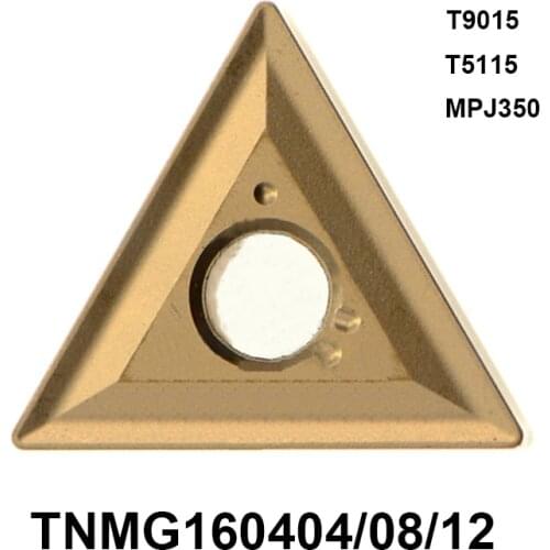 Original 10pcs TNMG TNMG160404 TNMG160404 TNMG160412 T9015 T5115 MPJ350 CNC Carbide Inserts Lathe Tools Turning Cutter