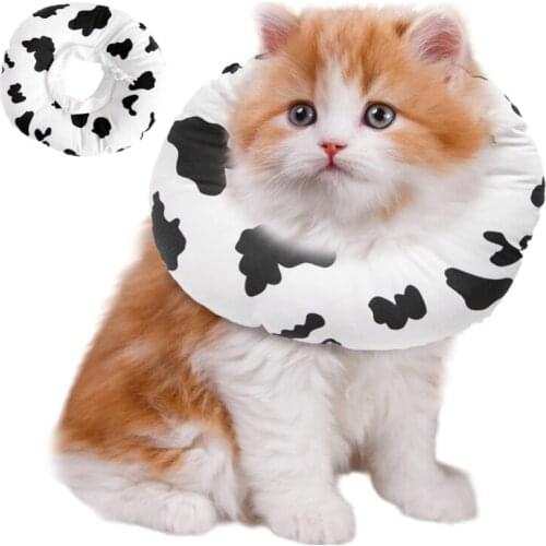Cat Protect Collar Wound Healing Elizabeth Circle Collar Pet Dog Medical Supplies Anti-Lick Cotton Elastic Cover Collar