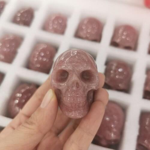 Halloween Gift Natural crystals Home Decoration Healing Crystal Skull Chakra Stones And Minerals Healing 1PC Energy Handicraft