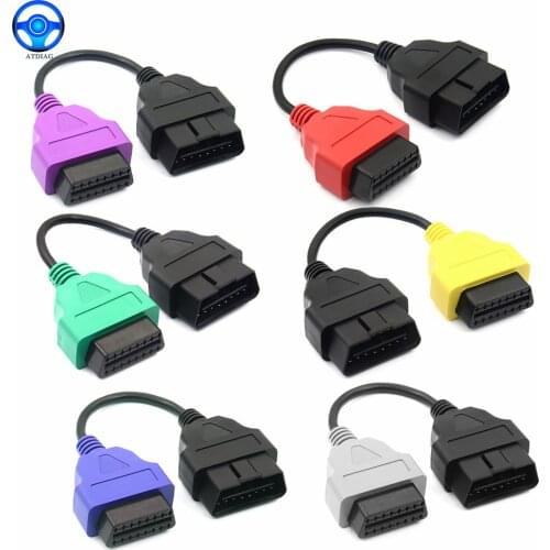 Professional For FiatECUScan Adapter OBD OBD2 Connector MultiECUScan ABS Airbag obd2 scanner Diagnostic cable for Fiat ECU Scan
