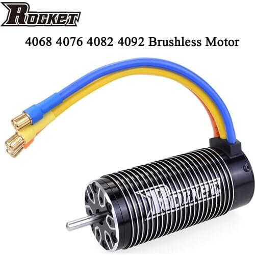 Rocket 4092 4082 4076 4068 4P Sensorless Brushless Motor 2650KV 2050KV 1900KV for 1/8 RTR Car Truck Truggy Traxxas TRX4 MST