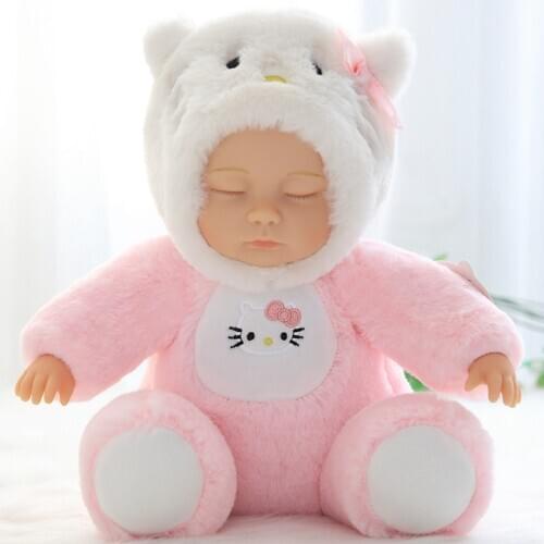 Lifelike Reborn Doll Cute Plush Toys Girl Doll Baby Sleeping Appease Doll Stuffed Toys Kids Girl Room Decor Birthday Xmas Gifts