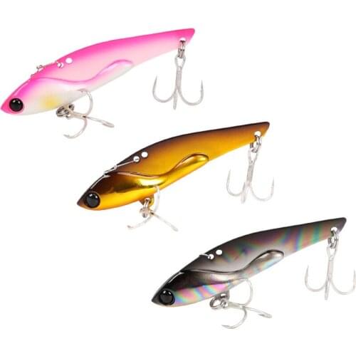 TSURINOYA New Pesca High Quality Peche 2017 Saltwater Fishing Wobblers 70mm 18g Metal VIB Sinking Fishing Lure Blackbass Bait