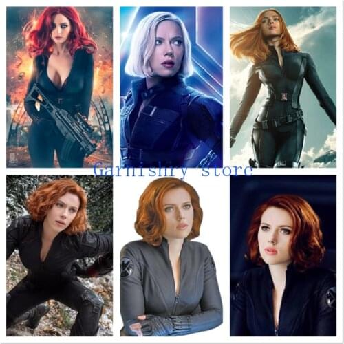 Marvel 5d Diamond Painting Disney Diamond Mosaic Diy Black Widow Actress Home Decor Cross Stitch Kits Diamond Embroidery Full