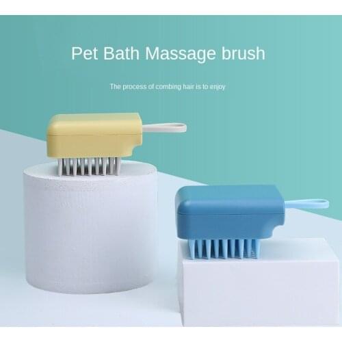 Pet Bath Brush Cat Dog Brush Convenient Bath Brush Cleaning Supplies Pet Cat Dog Comb
