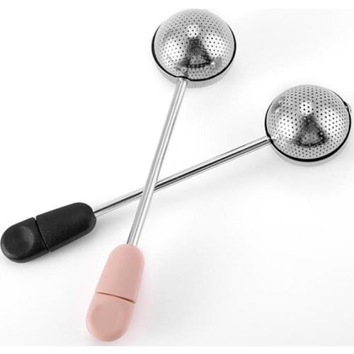 Kitchen Tea Strainer Stainless Steel Sturdy Double Sided Tea Ball Infuser Tea Infuser Coffee Herb Spice Filter Handle Tea Ball
