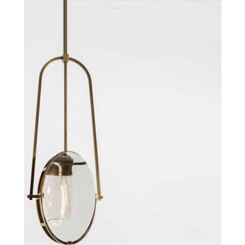 Modern Minimalist Golden Pendant Lights Nordic Clothing Decoration Glass Ball pendant lamp for Living Room Bedroom Restaurant