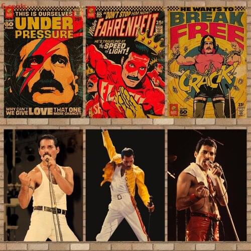 WTQ One Piece Poster Singer Retro Poster Canvas Painting Wall Decor Wall Art Picture for Living Room Decoration Home Deco