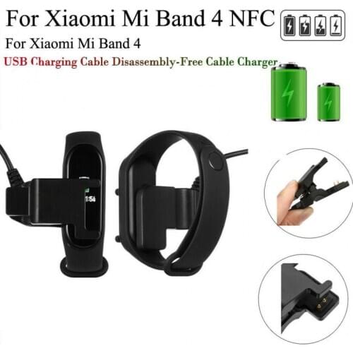 Charger For Mi Band 2/3/4/5 Disassembly-free Cable Charger Adapter USB Charging Dock Cable Cord Charger Smart Watch Charging