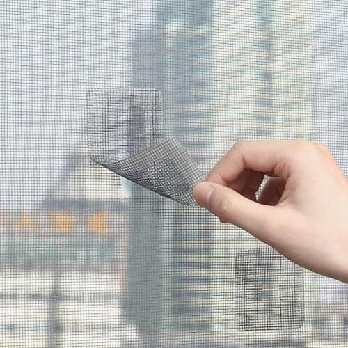 1set Window screen Patch Fix net anti mosquito insect Stickers mesh exhaust grill for window Door drainage hole ventilatie cover