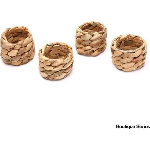 1 Pcs Straw Corn Husk Napkin Ring from natural material Zucchini Straw Napkin Button Napkin Ring