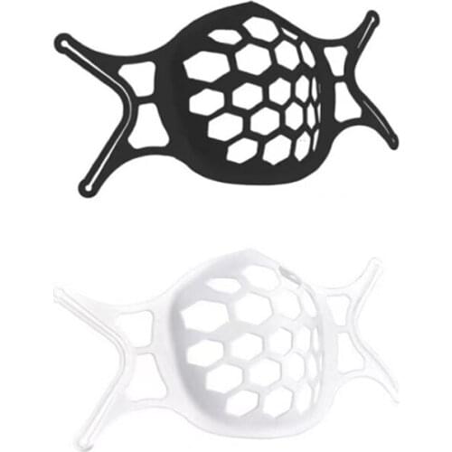 10Pcs Silicone 3D Face Mask Inner Support Frame Breathable Mouth Mask Bracket Food Grade Silicone Mask Holder Valve Reusable