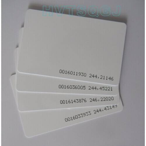 50pcs/lot EM ID CARD TK4100 reaction ID card 125KHZ EM4100 RFID Card for Access Control Time Attendance