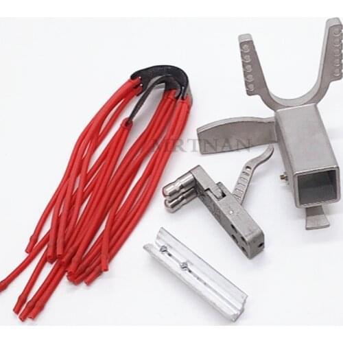 Slingshot accessories Mechanical slingshot accessories pedal sliding module stainless steel trigger strong rubber band 2020