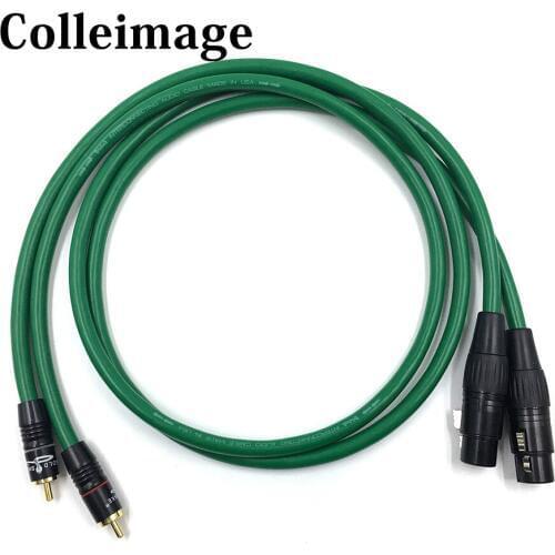 HiFi 2328 XLR Female to Dual RCA Male Cable, 2 XLR Male to 2 RCA Male HiFi Audio Cable, for Amplifier Mixer Microphone