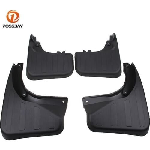 POSSBAY 4pcs Car Splash Guard Mud Flaps Mudguards Car Accessories for Mercedes-Benz A-Class C Series W246 B180 B200 2013-2016