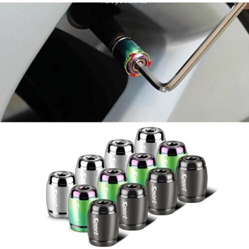 Car Tyre Valve Caps Styling for Toyota Corolla rav4 Volkswagen Tiguan Golf Skoda Superb Yeti Metal Wheel Air Cover Accessories