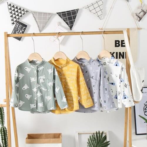 Blouses For Girls Colorful Pattern Girl Blouse Letter Blouses Childrens For Girls Spring Autumn School Uniform For Girls
