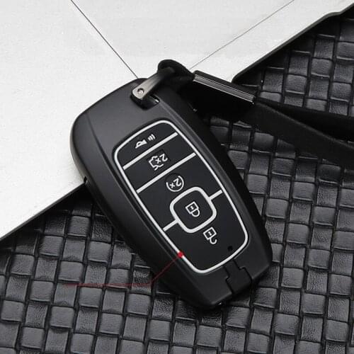 Carbon fiber Alloy key case cover for Lincoln MKZ MKC MKX 2017 2018 2019 Navigator Nautilus Continentai Accessories