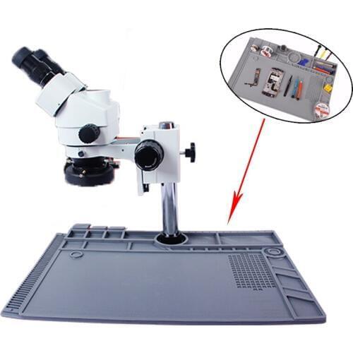 S-190 48x32cm Microscope Fixed Base Platform Pad High Heat Insulation Maintenance Mat For Repair Phone PCB Platform