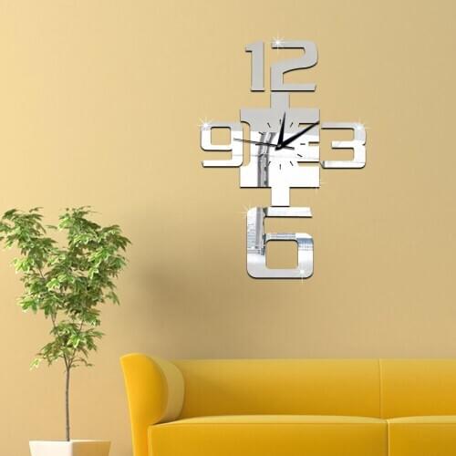 GZ015 Creative 3D Acrylic Study Bedroom Living Room Wall Clock