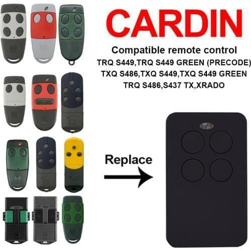 Clone CARDIN S435 S449 S486 Remote Control Gate CARDIN TRQ TXQ Garage Door Opener CARDIN Rolling Code Transmitter Copy